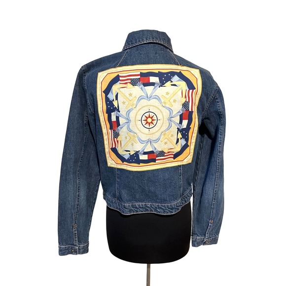 Tommy Hilfiger Jackets & Blazers - Vintage Tommy Hilfiger BEAUTIFUL Denim Jacket with Nautical Patch size L